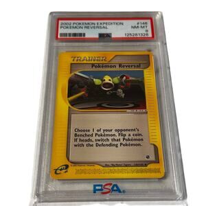 2002 PSA 8 Pokemon Expedition Pokemon Reversal #146 Graded